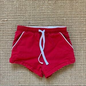 Shrimp and Grits Red Twill Shrimp Shorts